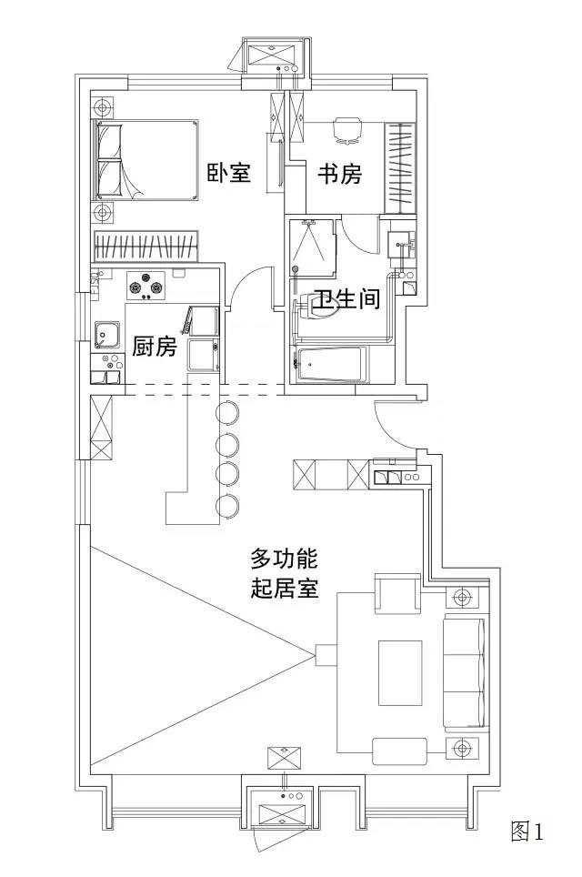 单身户型图